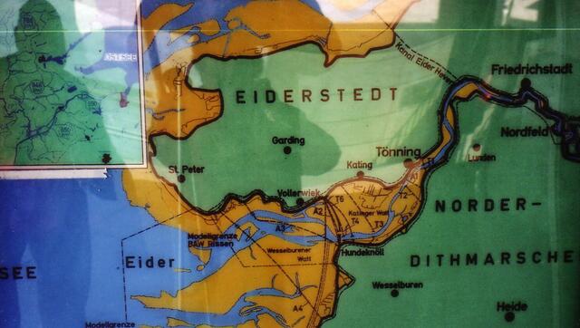 Bild zeigt das Eidersperrwerk