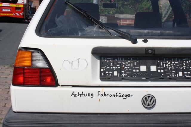 Na, das kann ja nicht gut gehen! | Foto: Uwe Wolf