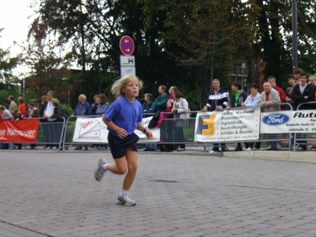 Diese Junges Teilnehmerin lief außer der Wertung beim 10Km Lauf