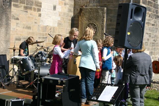 Der Projektchor formiert sich