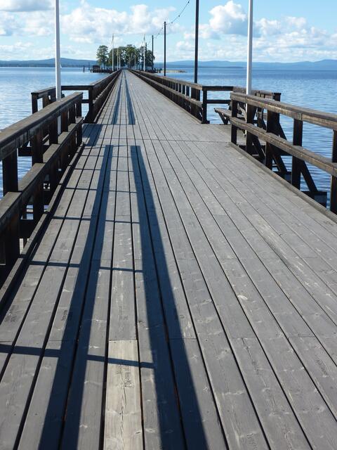 Holzseebrücke Rättvik - über 600 m lang