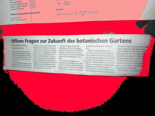 Peinlich für die Heimat-Presse: Lesebrief am rotschwarzen Brett des Neuen BoGa. Siehe Artikel-Text: Regionalpresse & FAZ; AHLERS-Bericht v 1.9.10 in der FAZ.