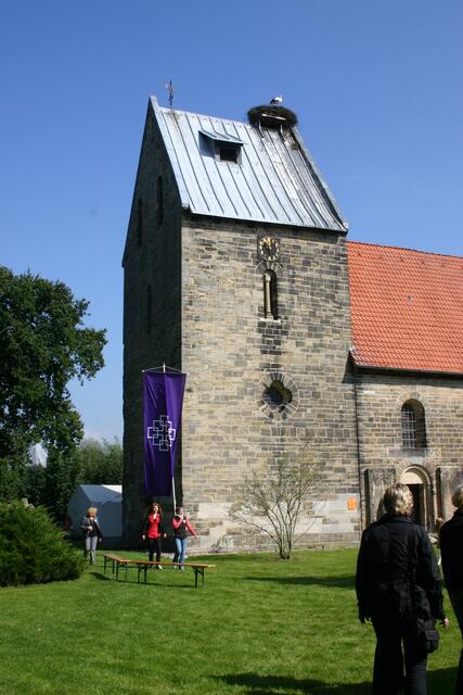 Ob der Storch auch neugierig ist?