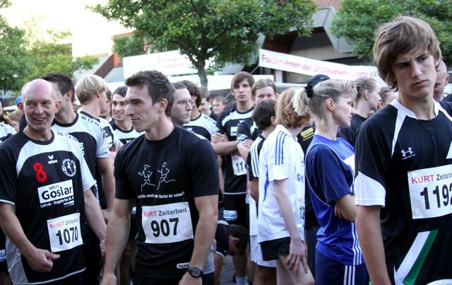 Schon am Start: Frank Sievers und Marcel Wendt