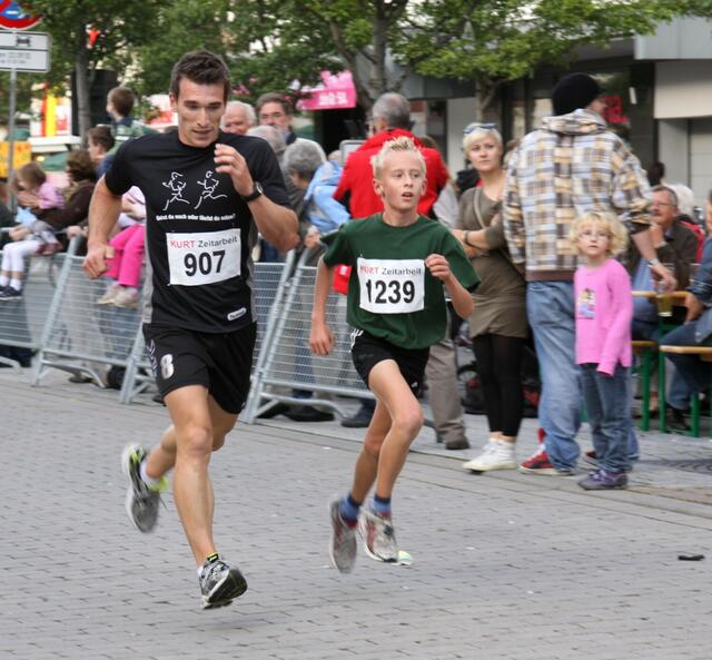 Marcel Wendt schaffte die 4km in 15:27Min.