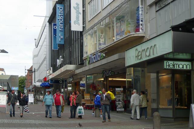 Die Holstenstraße zwischen Holstenbrücke und Altem Markt