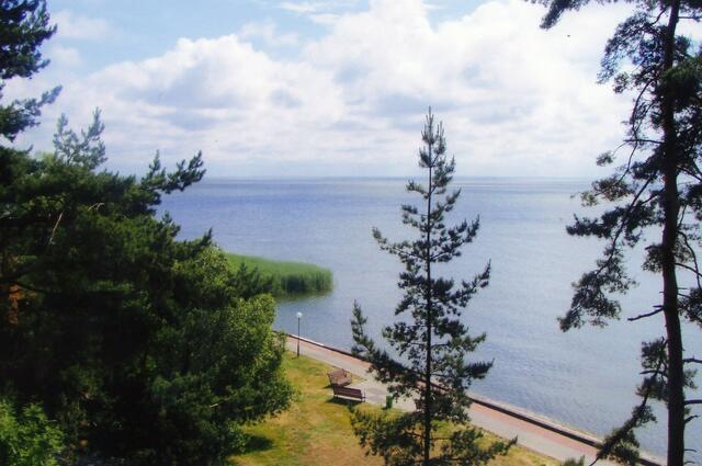 Blick vom Schwiegermutterberg auf das Kurische Haff, in Literatenkreisen als "Italienischer Blick" bekannt.