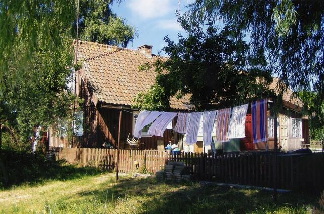 Altes Fischerhaus nahe Preila, alle Orte liegen an der Haffseite