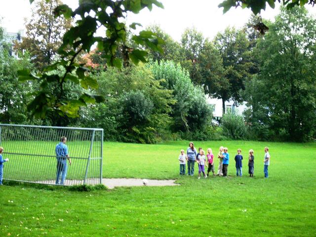 . . . oder umsonst Tore schießen.