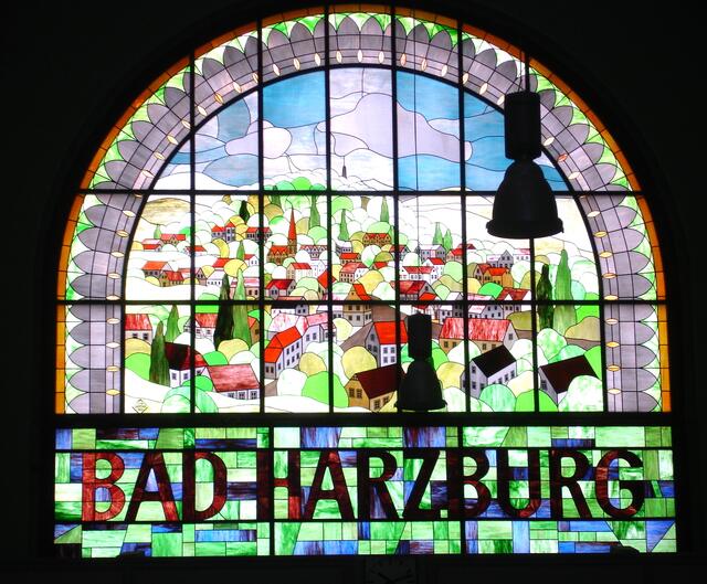 Schönes Bahnhofsfenster