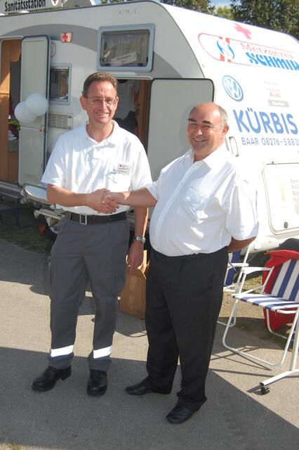 Harald Itzelsberger (links) und Stadtrat Klaus Greiner
