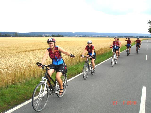 Trekkinggruppe in Aktion