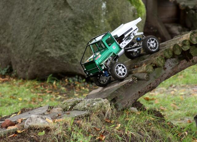 Der Kleine ganz groß als er die Strecke meisterte