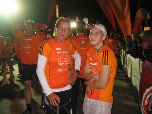 Birgit und Mandy im Zielbereich