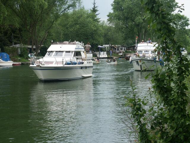 Einfach nur zuschauen oder ein kleiner Spaziergang am Stichkanal; wie schön wenn es so wäre...