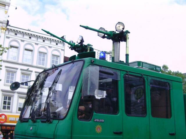 Wasserwerfer zum einsatz kommen