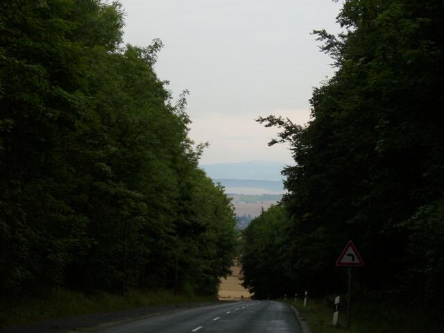 Blick aus dem Lappwald in Richtung Brocken