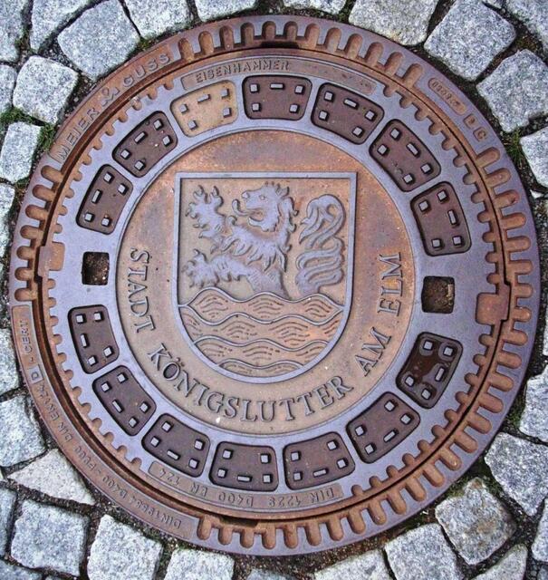 Schöner Kanaldeckel