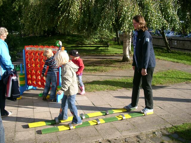 Spaß bei den Spielen.