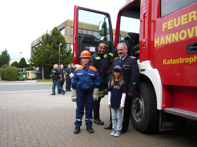 Models der Imagekampagne der Freiwilligen Feuerwehr Hannover