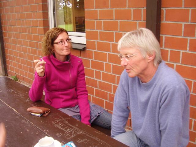 Warten auf die Gäste zum Mini-Konzert