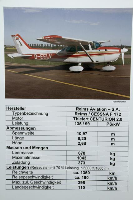 Das Flugzeug, mit dem wir flogen.