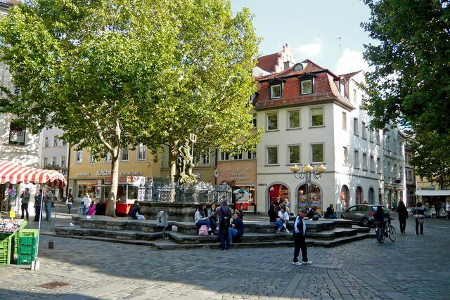 Neptunbrunnen auf dem Grünen Markt