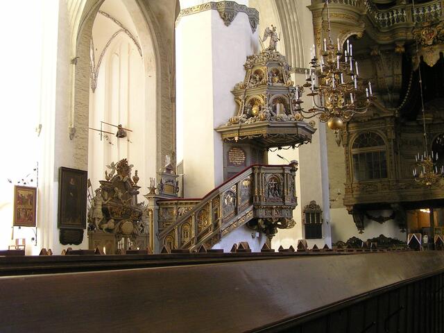Renaissance Holzkanzel von 1574