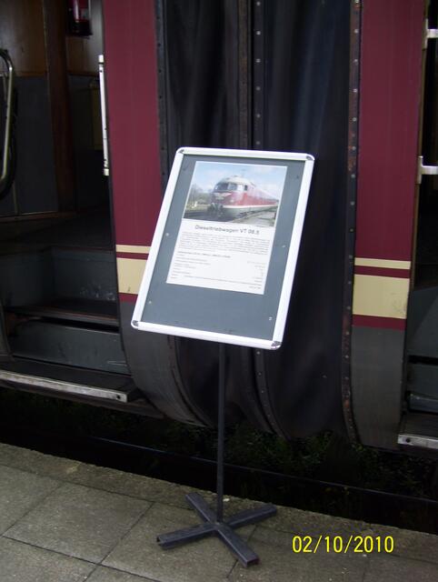 Ausstellungstafel des VT08