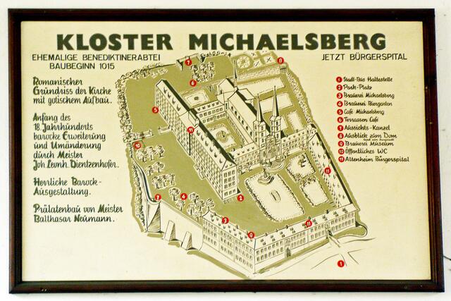 Der Übersichtsplan der ehemaligen Klosteranlage