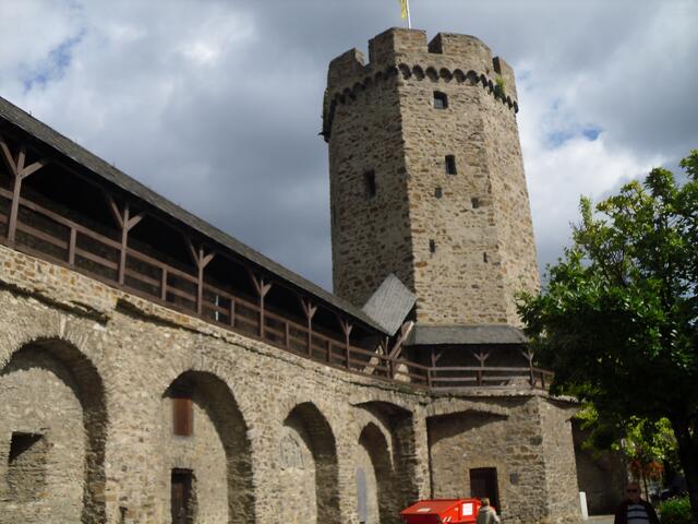 in Lahnstein,Stadtmauer mit Hexenturm
