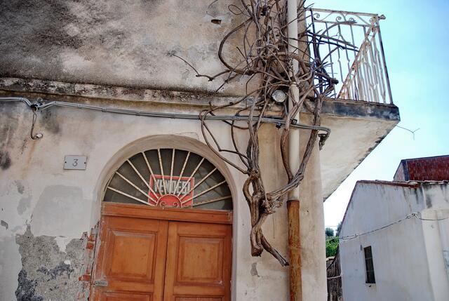 Das Haus steht zum Verkauf - der Baum 'hängt einfach nur noch in der Luft' ...