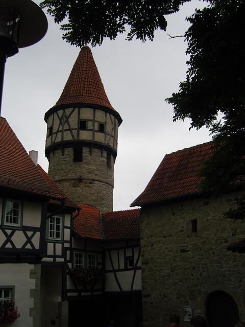 Ein Turm der Kirchenburg