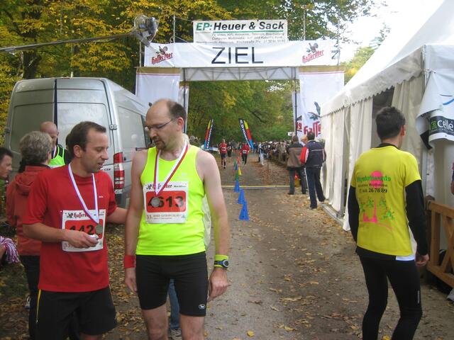 Jochen im Ziel nach der Brockenüberquerung