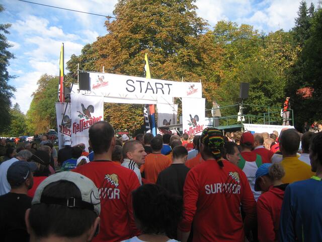 Start der 22 km Läufer