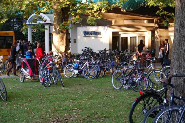 Viele Besucher kamen mit dem Fahrrad!