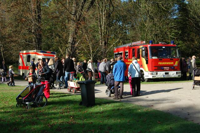 Hier wurden Kinderträume war. Einmal im Feuerwehrauto sitzen!