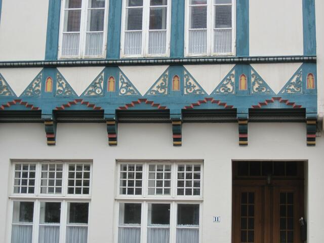 Detailansicht historischen Fachwerkes.