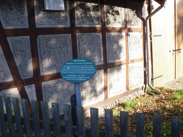 "Alter Posthof", Geburtshaus von Phillip Carl Sprengel . . .