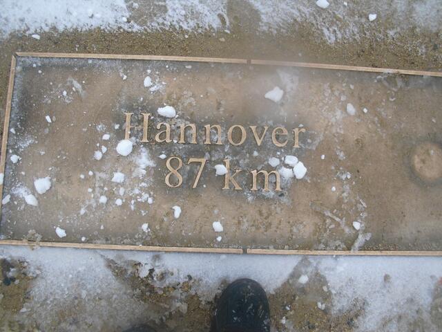 Luftlinie Brocken - Hannover