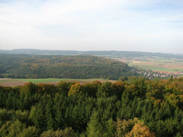 noch weiter links beginnt das Sauerland