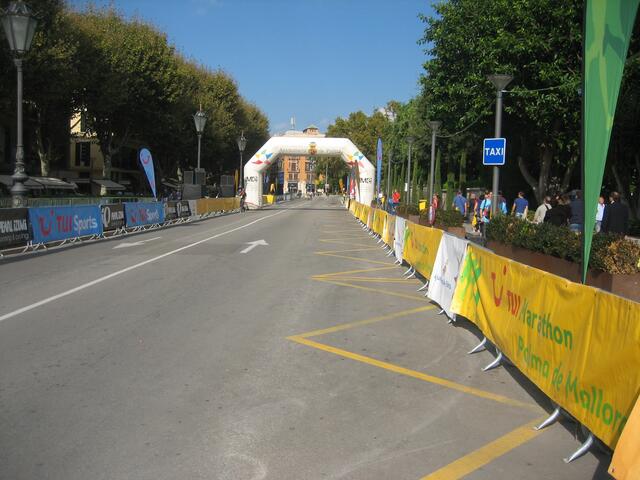 Hier geht es in die City, am Tag davor die Strecke des Kids-Run