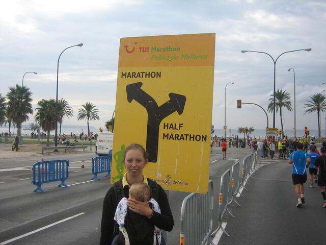 Entweder noch 21 km für den Marathon oder noch 1 km ins Ziel
