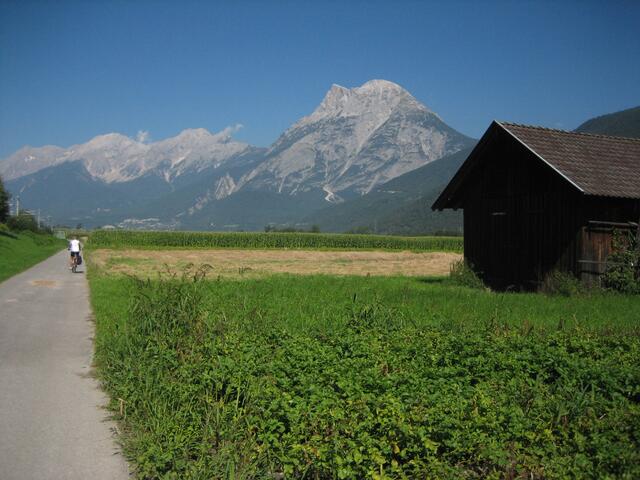 Der Radweg nach Innsbruck