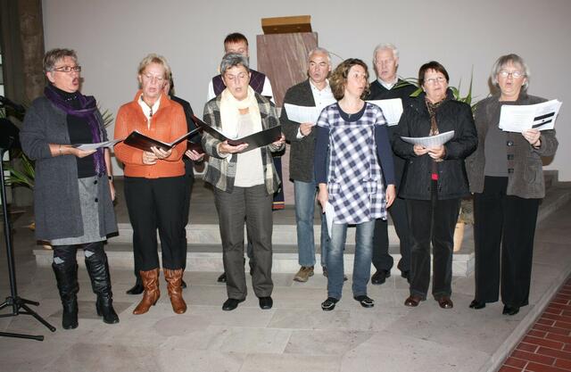 Das Churchtett singt.