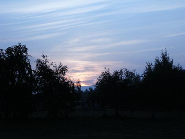 Der Abend senkt sich leise ...