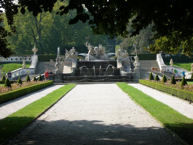 Im Schlosspark von Krummau.