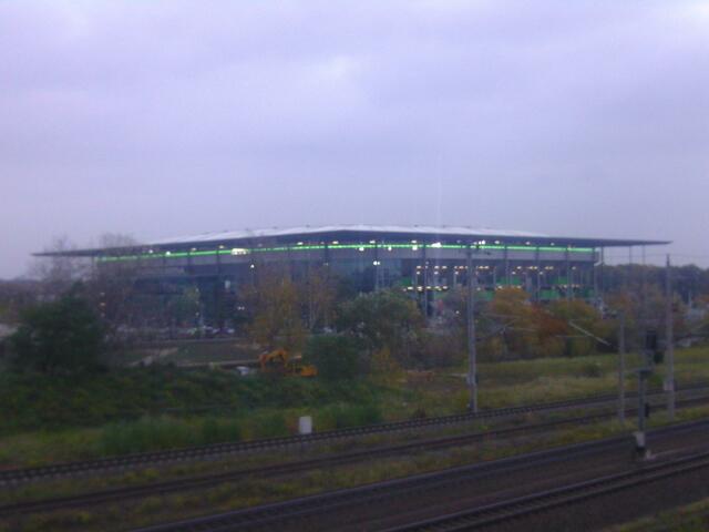 Die Volkswagen Arena (Heimstätte des VFL Wolfsburg)