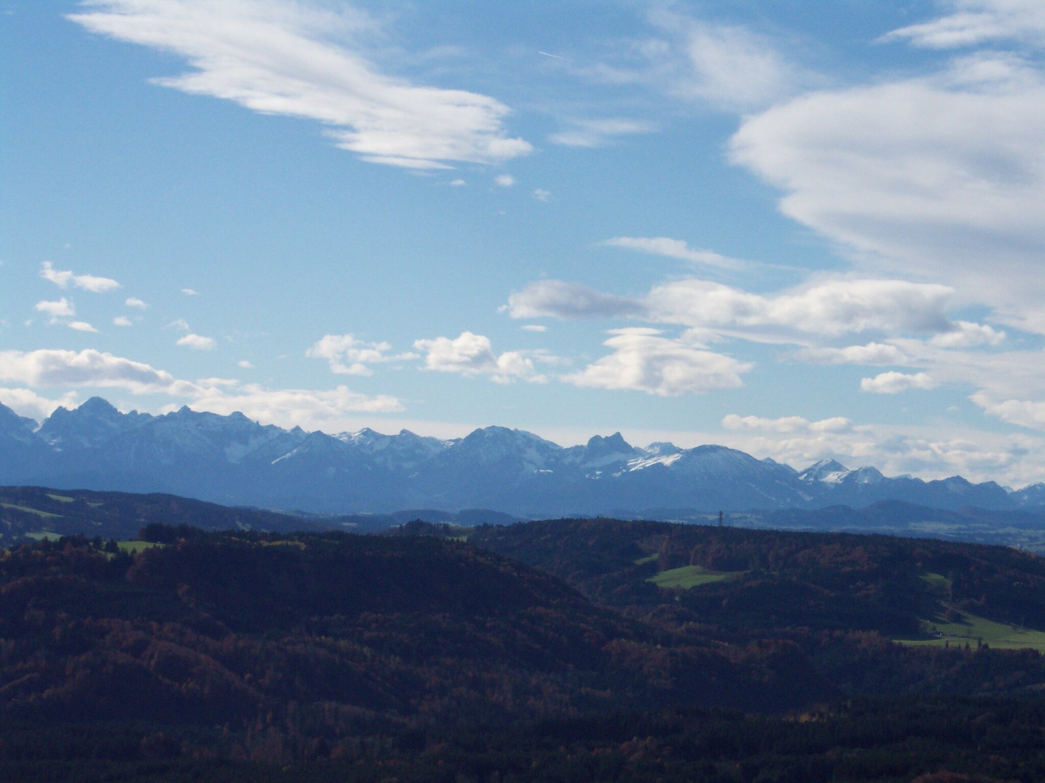 Aussicht vom Hohen Peißenberg 31.10.2010 Hohenpeißenberg