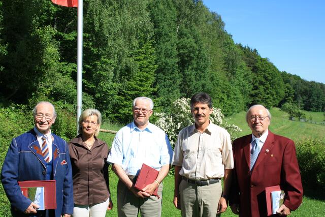 Die "Georg-Schmiedl" geehrten 04.06.10